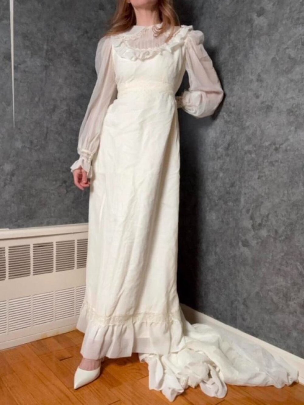 Authentic 1970s Wedding Dress